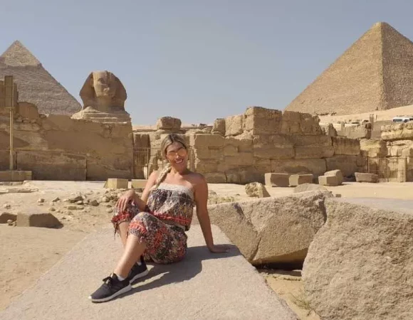 Cairo Layover excursion to Giza Pyramids Sphinx Coptic Cairo & Bazaar