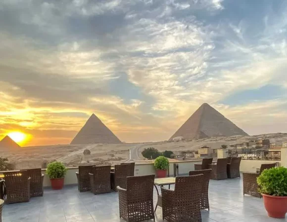 Sound and light show with Dinner with Pyramids view Roof Top Restaurant
