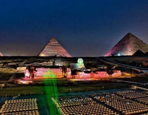 Sound and Light show at Giza Pyramids